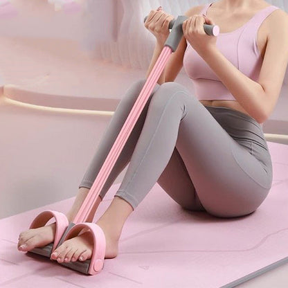 🔥 VÁSÁROLJ 1 KAPSZ 1 INGYEN 🌿🦵 Pedálos ellenállókötél fogantyúval – Tartós latex, ideális erősítő edzéshez, jógához és gyógytornához 🧘‍♀️💕