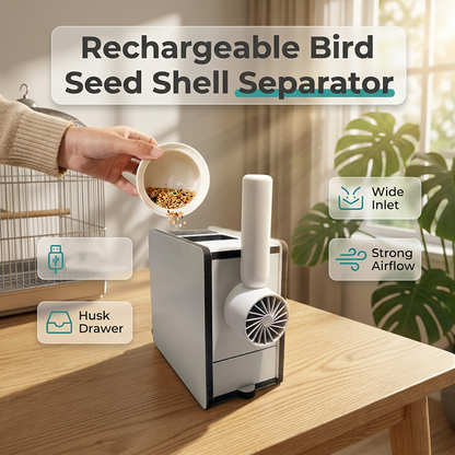 🐦🔋ÚJRATÖLTHETŐ MADÁRMAG-HÉJ ELVÁLASZTÓ – TISZTA ETETÉS, KEVESEBB HULLADÉK