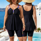 👙Női bő szabású tankini felső és rövidnadrág fürdőruha