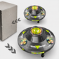 🛸Intelligens forgó UFO buborékgép – 32 lyuk, akadálykerülő, színes LED-ekkel!✨
