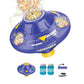 🛸Intelligens forgó UFO buborékgép – 32 lyuk, akadálykerülő, színes LED-ekkel!✨