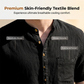 👕🌿FÉRFI NYÁRI HENLEY PÓLÓ – RÖVID UJJÚ, PAMUT-LEN KASUAL ING, KÉNYELMES ÉS LÉLEGZŐ