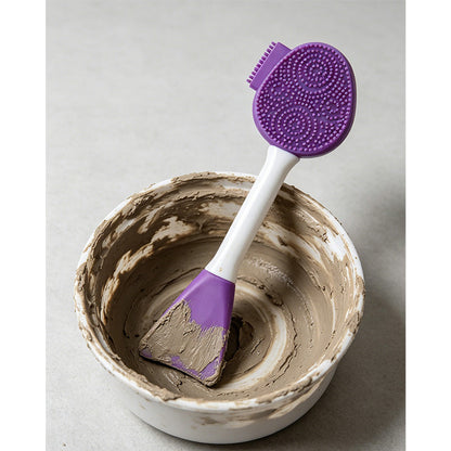 🧼2 az 1-ben szilikon arcmaszk kefe és tisztító – DIY bőrápoláshoz, könnyen tisztítható