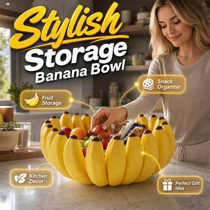 🍌Kreatív, banán alakú gyümölcsös tál