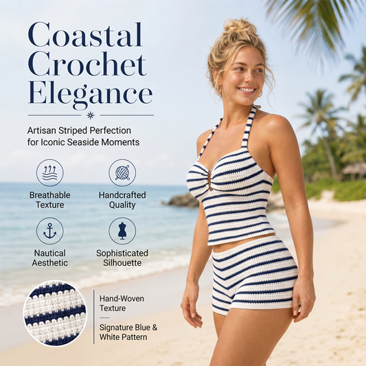 👙🌊CSÍKOS HALTER TANKINI – 2 RÉSZES, NŐI NYÁRI DIVAT