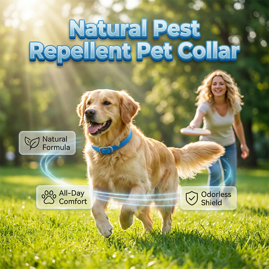 🎉🐶🐱 – Zgardă pe bază de plante împotriva puricilor și căpușelor 🌿 🐕