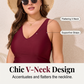 🥳⌛️🩱Rochie de baie elegantă, în culori uni, pentru mărimi mari – Costum de baie dintr-o singură piesă, cu textură premium, pentru plajă și piscină