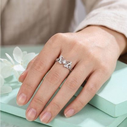 🔥1+1 ingyen！！🦋💍 Finom Pillangó Gyűrű: Légies Elegancia és Ragyogás!