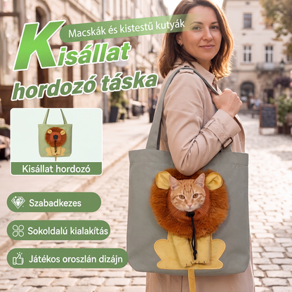 🔥Több mint 2000 darabot adtak el！！🐱Fejet Kilátó Hordozótáska Macskák és Kistestű Kutyák Számára