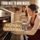 Többüregű, tapadásmentes mini bundt tortaforma