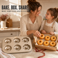 Többüregű, tapadásmentes mini bundt tortaforma