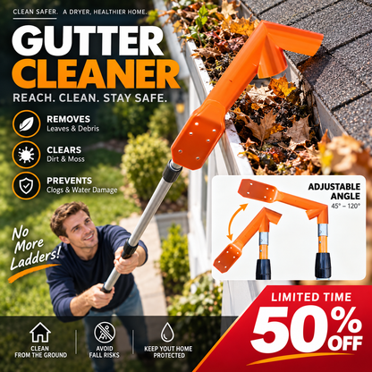 🍂 Adjustable Gutter Cleaning Tool