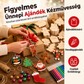 🎄 DIY karácsonyi fadíszítő készlet – Tollakkal és csengőkkel, kreatív ünnepi dekoráció ✨