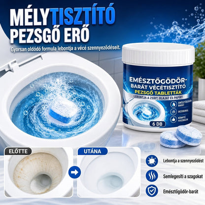 Pezsgőtabletták WC-tisztításhoz, amelyek szeptikus tartályokban is biztonságosan használhatók
