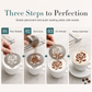 Rozsdamentes acélból készült latte art sablon