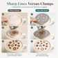 Rozsdamentes acélból készült latte art sablon