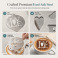 Rozsdamentes acélból készült latte art sablon